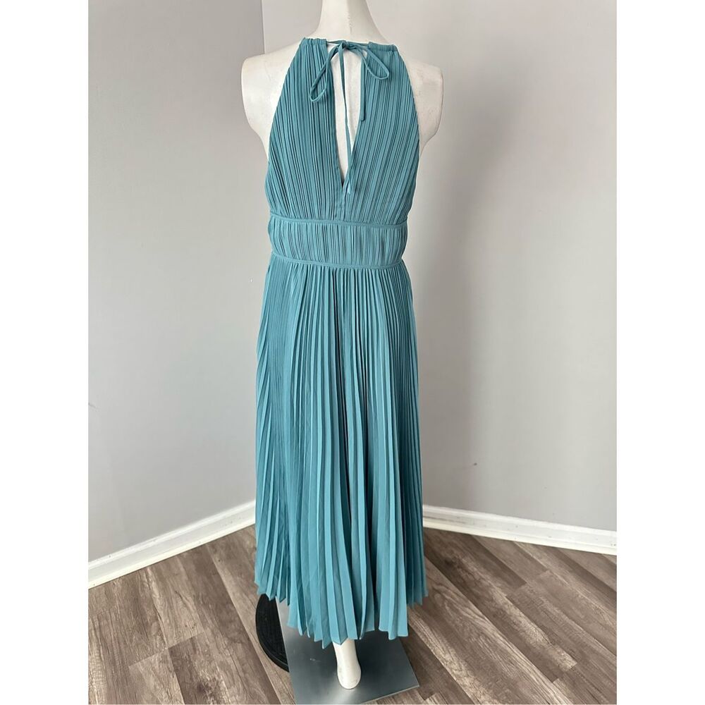 SIMKHAI Carli Plisse Midi Dress US 4 $595 - Picture 9 of 11